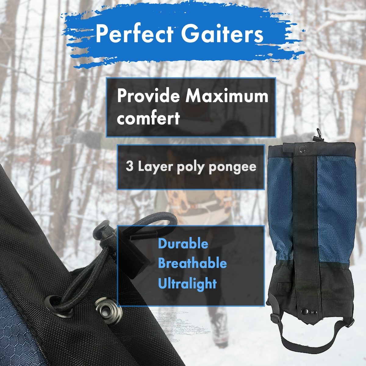 PAC Club – Ultra HIGH-Performance Waterproof Gaiters
