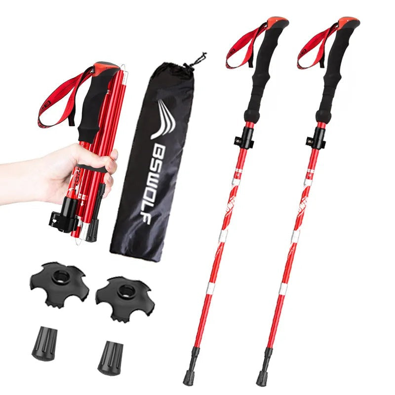 2Pcs Ultralight Trekking Poles