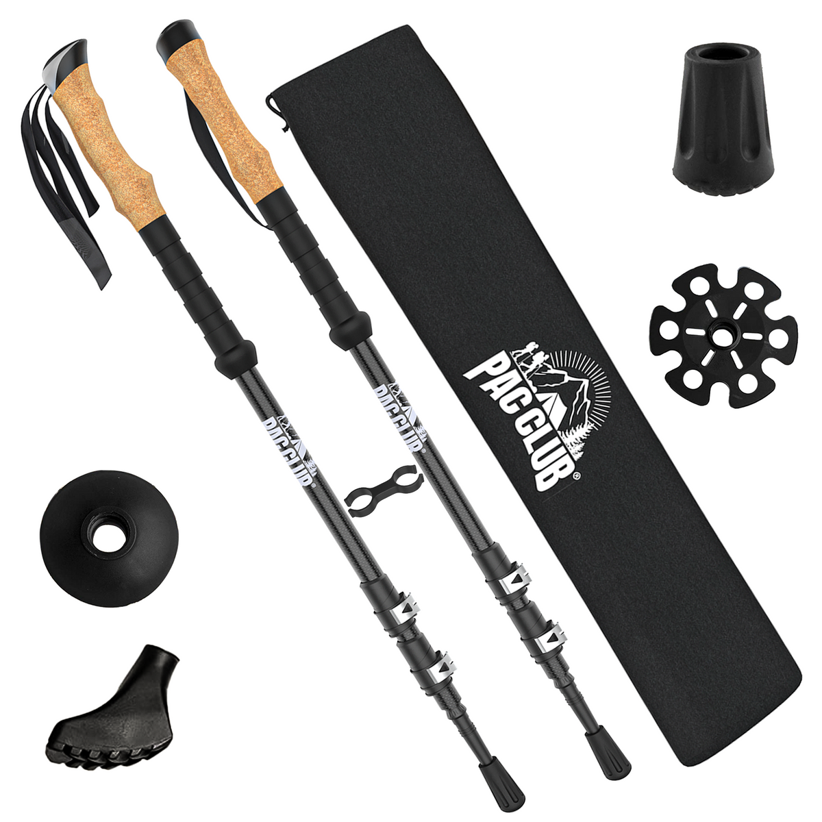 PAC Club - 3K Carbon Fiber Trekking Poles