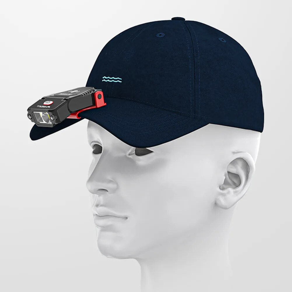 USB Rechargeable Hat Clip Light