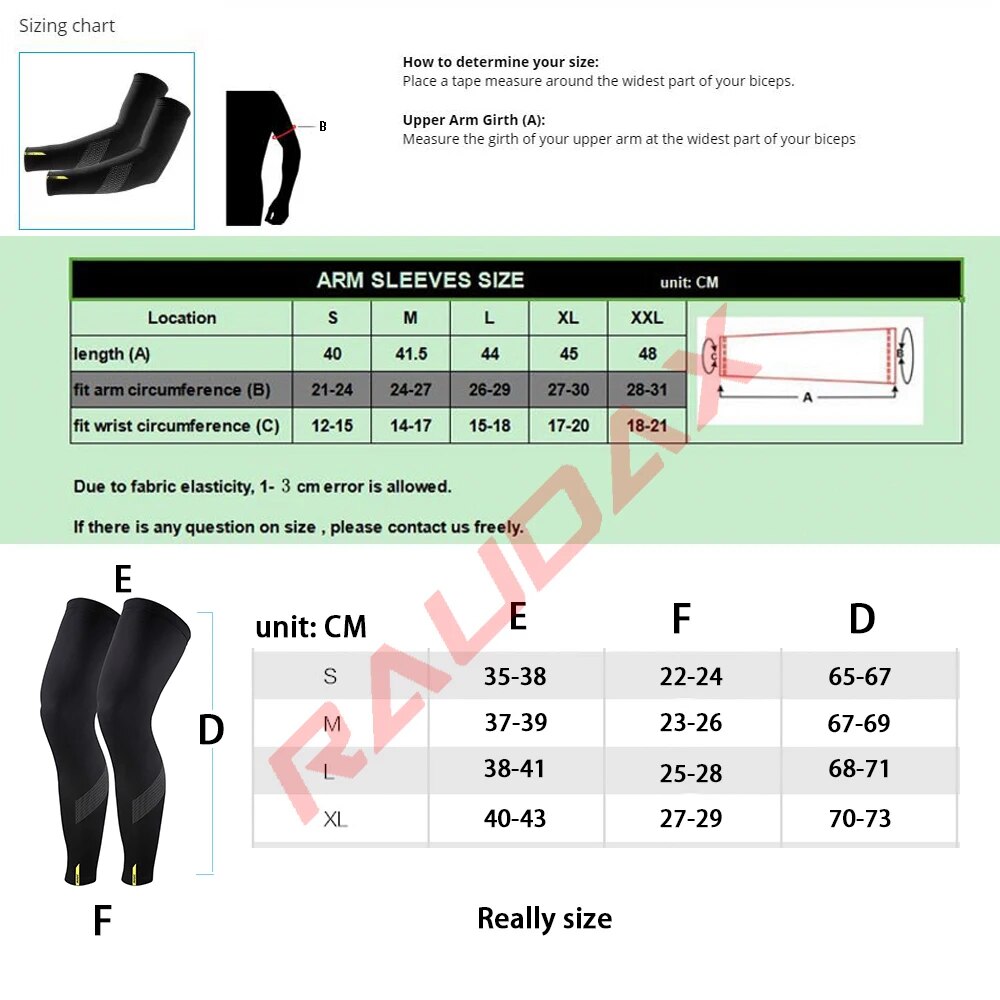 Sun Protection Leg & Arm Sleeves