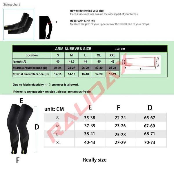 Sun Protection Leg & Arm Sleeves