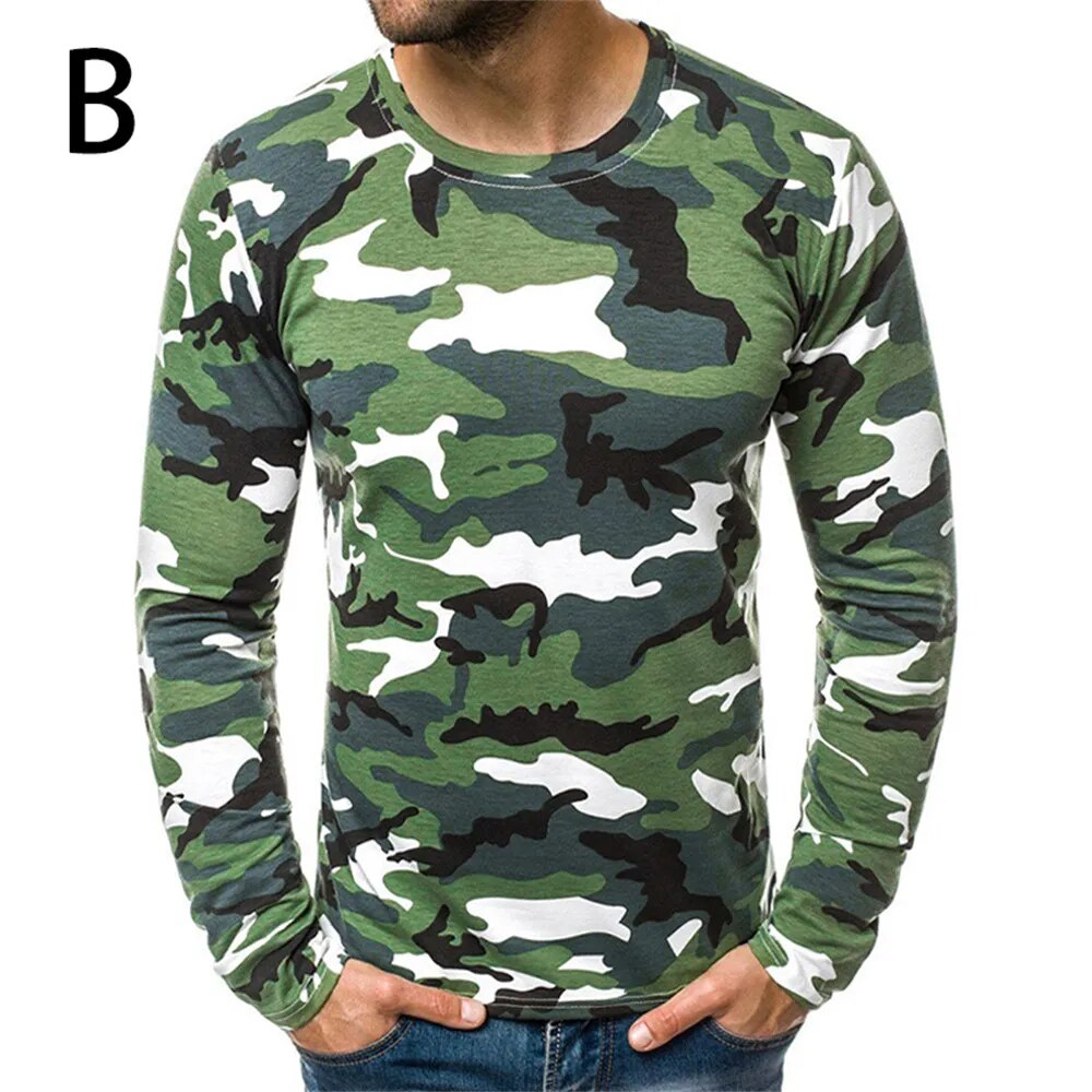 Long Sleeve Camouflage Shift