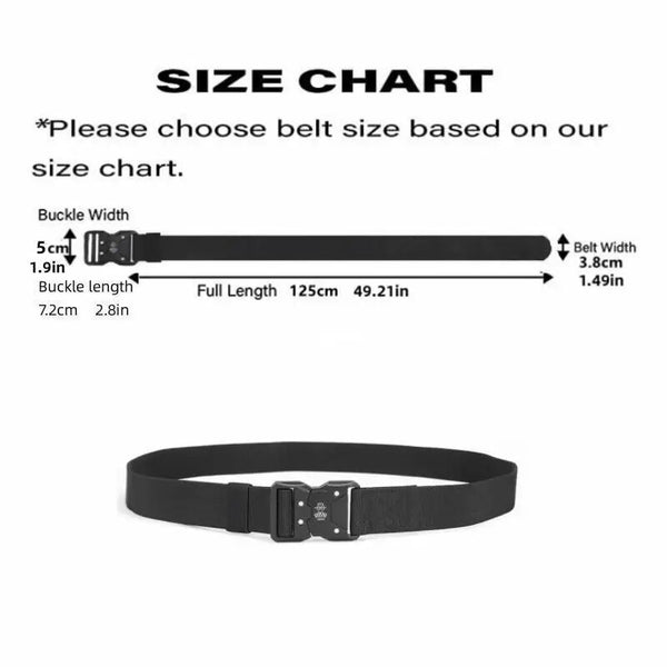 Metal Buckle Quick Release Elastic Belt