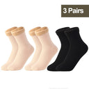  3Pairs Black Beige