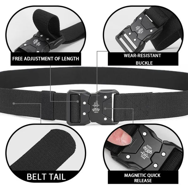Metal Buckle Quick Release Elastic Belt