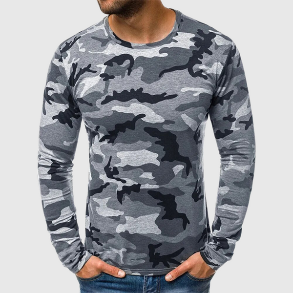 Long Sleeve Camouflage Shift